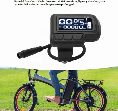 Vista 3 de KUIDAMOS Pantalla LCD eléctrica de la bici, 6 Pin 24V 36V 48V 60V