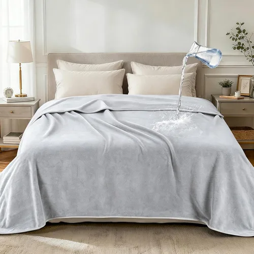 Vista 15 de LOOBANI Manta impermeable para sofá, de doble cara, a prueba de fugas, 40 x Rosa