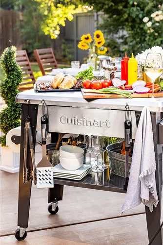 Vista 20 de Cuisinart CPT-194 Mesa de preparación de parrilla de acero inoxidable para exteriores