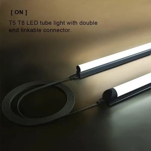 Vista 32 de Paquete de 4 cables de conexión hembra a hembra de 2 pies para luz LED T5 2FT hembra a hembra