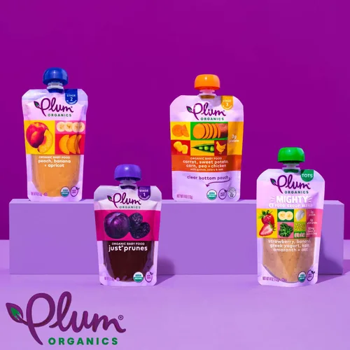 Vista 6 de Plum Organics - Alimento orgánico para bebés a partir de 12 meses - Plátano, kiwi, espinacas, yogur griego y cebada - Sin OMG - Bolsas para comidas
