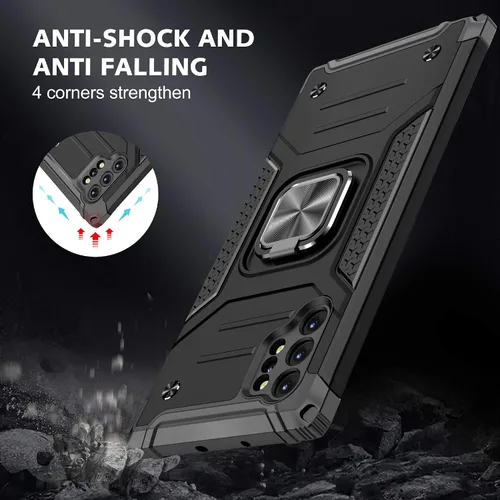 Vista 6 de Asuwish Funda para Samsung Galaxy Note 10 Plus Glaxay Note10+ 5G con protector de pantalla de vidrio templado y soporte de anillo para celular