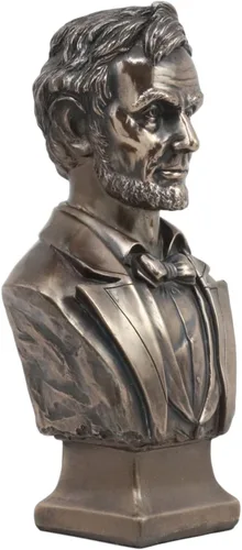 Vista 2 de Ebros Gift Estados Unidos de América 16º presidente Abraham Lincoln Busto Estatua inspiradora 7.5 pulgadas de alto guerra civil líder