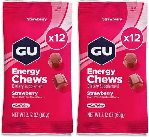 Vista 13 de GU Energy Masticables, granada de arándanos, gomitas de electrolitos, 12 bolsas (24 porciones en total)