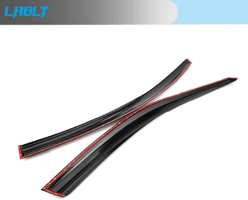 Vista 4 de LABLT Visera de ventilación de ventana, protector de lluvia, repuesto para Honda Accord 4Door Sedan 2008 2009 2010 2011 2012