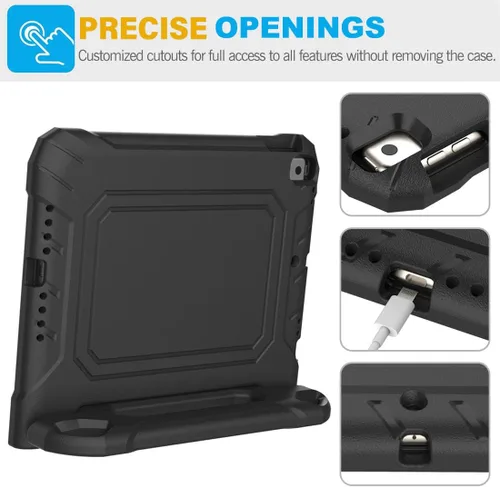 Vista 7 de SUPLIK Funda para niños para iPad de 5ª/6ª generación (9.7 pulgadas, 2017/2018), iPad Air 1 y Air 2 y Pro 9.7 Funda con protector de pantalla, funda