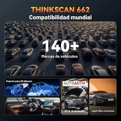 Vista 8 de THINKCAR THINKSCAN 662 Escáner OBD2, herramienta de diagnóstico para automóvil con prueba activa bidireccional, escáner para automóvil Motor ABS SRS