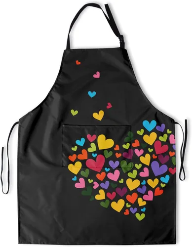 Vista 28 de Delantal con bolsillos, delantales para mujeres y hombres, delantal de cocina para cocinar, jardinería, servidor, camarera, pintura