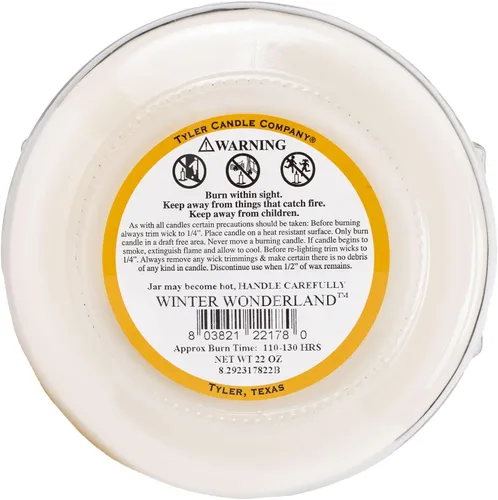 Vista 4 de WINTER WONDERLAND Tyler 22 oz Large Scented 2-Wic k Vela en tarro