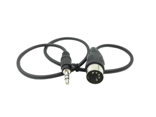 Vista 5 de SinLoon Cable DIN macho de 5 pines, cable de audio estéreo TRS macho estéreo de 5 pines a 0.138 in (1/8 pulgadas) para salida de señal