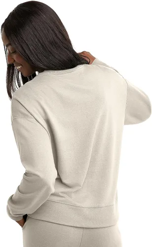 Vista 2 de Hanes Women's Originals French Terry, Lightweight Fleece Pullover Sweatshirt, Available in Plus