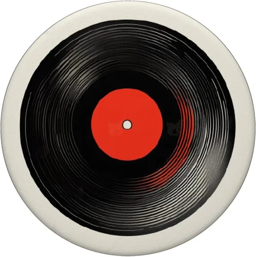Vista 3 de Red Vinyl Record Player Vinyl Collector Retro Music Lover PopSockets Adhesive PopGrip