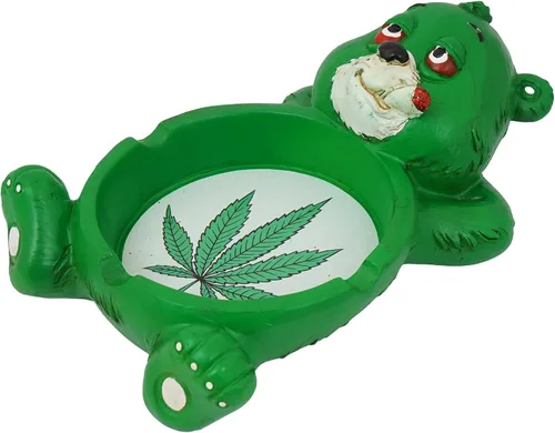 Vista 7 de Fantasy Gifts Cenicero de poliresina Stoner Bear - 4"x6