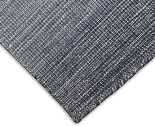 Vista 7 de Liora Manne Aruba - Alfombra de lana tejida a mano para interiores, diseño de transición degradado casual (mezclilla degradada)