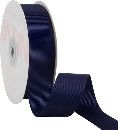 Vista 182 de VATIN Cinta de Grogrén Negra, 1-1/2" x 50 Yardas Continuas, Cinta de Grogrén de Poliéster Negra, Usar para Lazos de Bricolaje, Accesorios