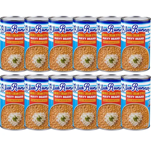 Vista 11 de Blue Runner New Orleans Spicy Creole Cream Style Red Beans - Lata de 16 onzas (paquete de 12)