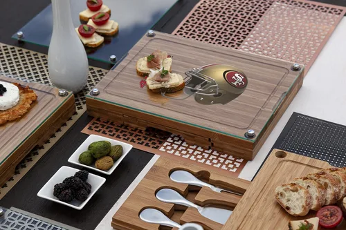 Vista 2 de NFL Concerto - Juego de 5 tablas de queso