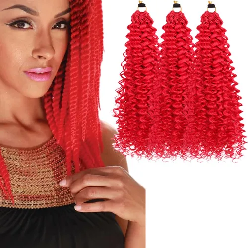 Vista 42 de 3 trenzas de ganchillo Passion Twist, cabello sintético preseparado para trenzar de 14 pulgadas, 3 paquetes de cabello trenzado pretrenzado