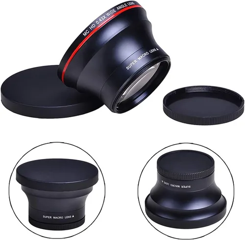 Vista 6 de Tectra 52MM 0.43x Lente Profesional de Gran Angular HD (Porción Macro) para Cámaras Nikon DSLR D3300 D3200 D3100 D5500 D5300 D5200 D5100 D7100 D7000
