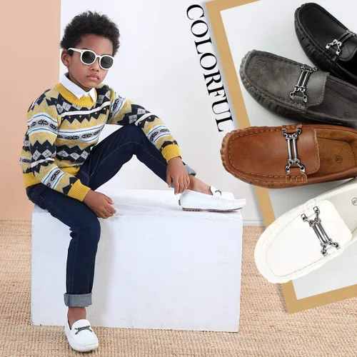Vista 5 de Hawkwell Penny - Mocasines de vestir infantiles, informales, para infantes y niños pequeños