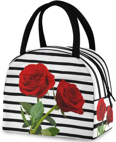 Vista 13 de Bolsa de almuerzo reutilizable para Halloween, colores arcoíris, murciélagos, estrellas, bolsa térmica aislada para el regreso a la escuela