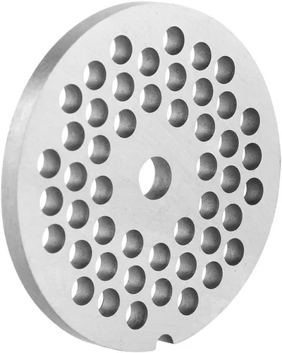 Vista 7 de Fdit Disco de placa para picadora de carne, agujero de 0.197 in, material de aleación, plata, 2.4 x 2.4 x 0.2 pulgadas