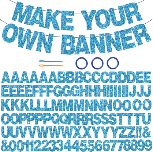 Vista 14 de 116 piezas de letras de la A a la Z DIY Banner personalizado Colorido