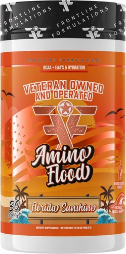 Vista 8 de Amino Flood de formulaciones de primera línea - Fórmula de recuperación e hidratación BCAA + EAA - Soporte muscular, electrolitos y resistencia