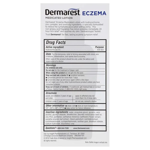 Vista 7 de Dermarest Loción medicada para eccema Probado por dermatólogos 4 onzas líquidas (paquete de 2)