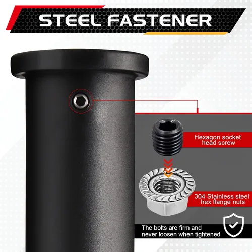 Vista 3 de Funda de adaptador olímpica: convierte postes de placa de peso estándar de 1 pulgada en postes de placa de peso olímpico de 2 pulgadas (par)