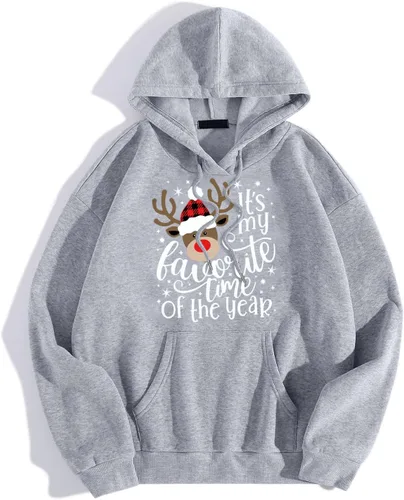 Vista 4 de Suéter de Navidad para hombre y mujer, sudadera divertida de manga larga, sudadera de Navidad e invierno, blusa con estampado divertido