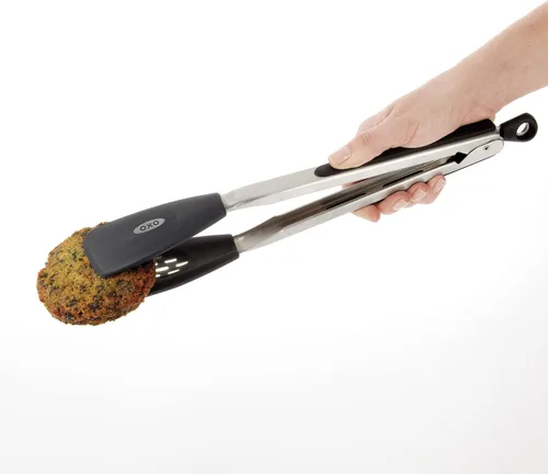 Vista 3 de OXO Good Grips - Pinzas flexibles de silicona de 14 pulgadas