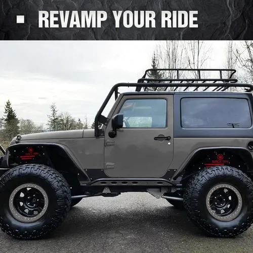 Vista 3 de YZONA - Forros de guardabarros interiores delanteros y traseros compatibles con Jeep Wrangler JK y JKU Unlimited 2007-2018 (2/4 puertas), cubiertas