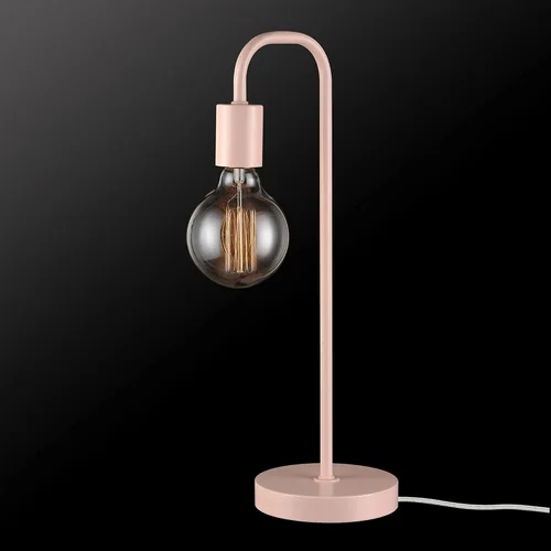 Vista 2 de Globe Electric 65516 Holden - Lámpara de mesa de 18 pulgadas, color rosa pálido mate