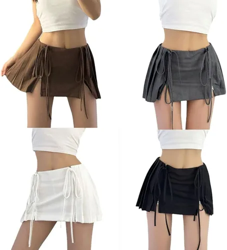 Vista 4 de GGOOB Y2k - Falda de preppy para mujer, minifaldas plisadas para mujer