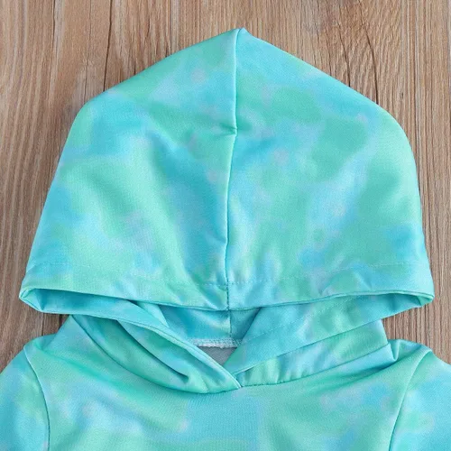 Vista 6 de Covvoliy Ropa de otoño e invierno para bebé niña, sudadera con capucha y pantalones con estampado de leopardo, 2 piezas