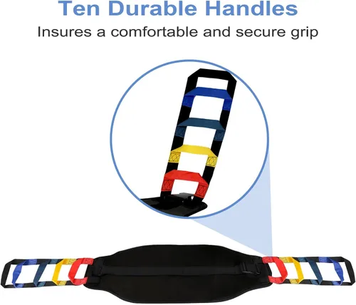 Vista 4 de Cinturón de transferencia para cinturones de marcha para ancianos con asa Heavy Duty Patient Lift Belt,Mobility Lifting Aid,Gate Belts Medical for