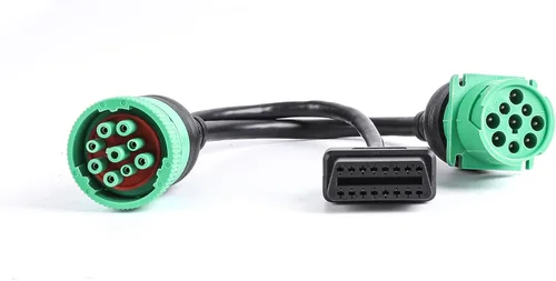 Vista 2 de Cable divisor J1939 macho a J1939 hembra y OBD2 (1 pieza)