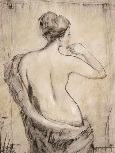 Vista 13 de ART.COM Impresiones artísticas enmarcadas para pared, estudio de desnudo neutro II por Tim O'toole, decoración figurativa, 12 x 16 pulgadas, marco