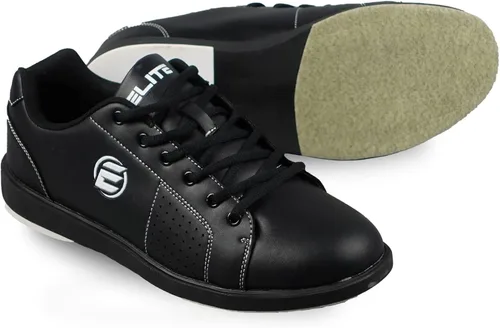 Vista 4 de ELITE Men's Classic Black Wide Width Bowling Shoes