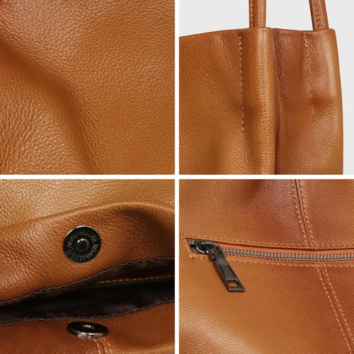 Vista 5 de Iswee - Bolsos de cuero genuino, diseño de hombro Hobo, bolsos para mujer
