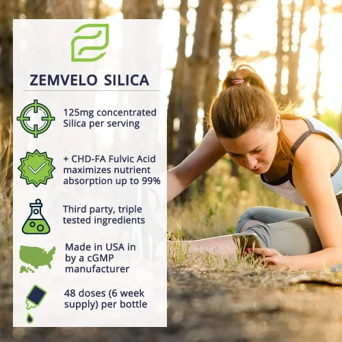 Vista 5 de Sílice iónica líquida, nutrición para el cabello, la piel y las uñas, soporte de colágeno, apoyo articular para tendones y cartílagos de salud, 8
