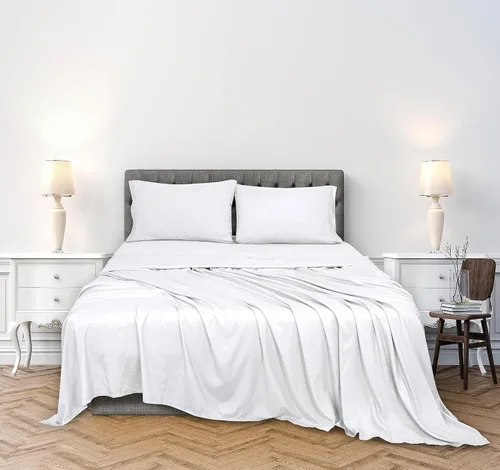 Vista 2 de Royale Linens - Juego de sábanas de 300 hilos 100% algodón peinado de fibra larga
