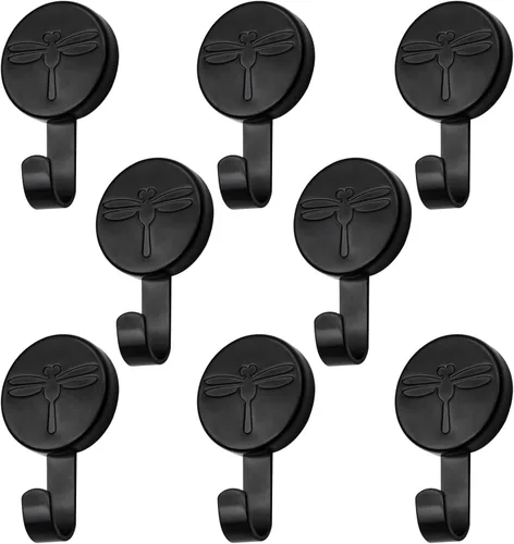 Vista 8 de Ganchos magnéticos, colgador magnético confiable resistente para superficies y puertas de metal (paquete de 4)