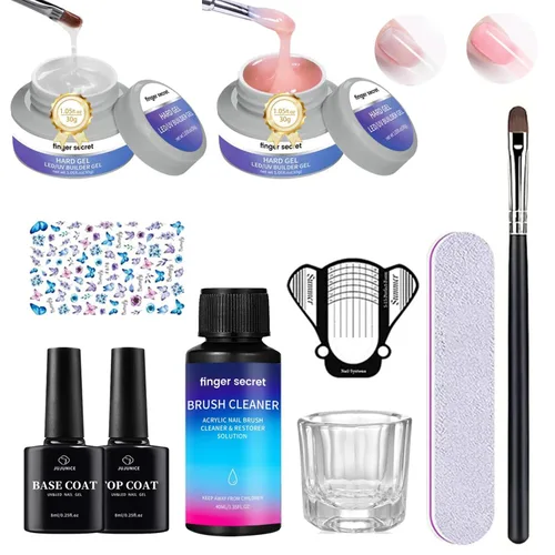 Vista 13 de Gel constructor de gel duro para uñas de larga duración fuerte mano desnuda 3D escultura para extensión de uñas 4oz