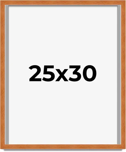 Vista 204 de Marco de 3 x 3 pulgadas de madera maciza de nuez y miel marrón con plexiglás acrílico UV, respaldo de tablero de espuma y accesorios para colgar
