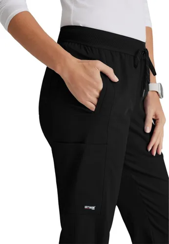 Vista 5 de BARCO Grey's Anatomy - Pantalones deportivos elásticos de elastano para mujer, cintura elástica, estilo yoga