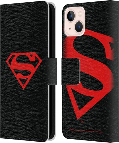 Vista 83 de Head Case Designs Funda de piel con licencia oficial de Superman DC Comics con logotipos negros y rojos compatible con Apple iPhone 11