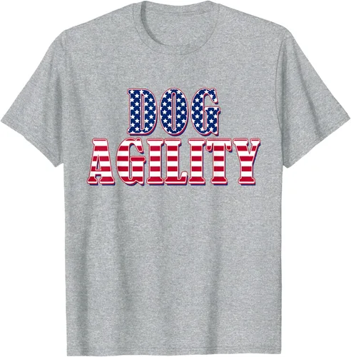 Vista 32 de Dog Agility American Flag - Camiseta de agilidad para perros, Negro