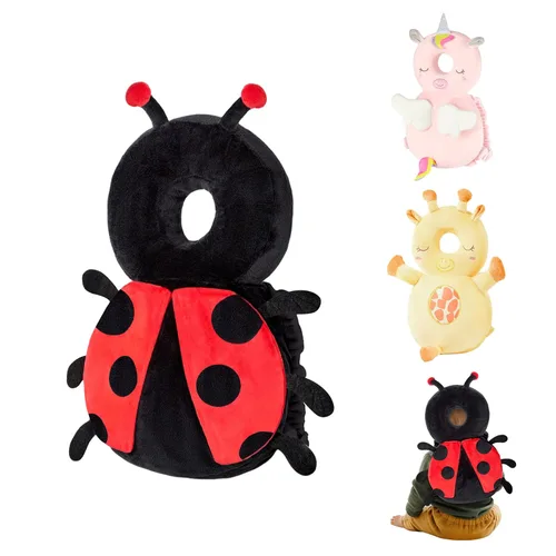 Vista 11 de Mochila protectora de espalda para bebé, almohadilla protectora de seguridad para niños pequeños, diseño suave, ajustable y ligero para caminar